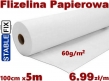Flizelina do Wyrywania, <br>Wzmocniona 60g/m2. <br>PAKIET 5 mb x szer. 105cm