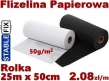 Flizelina Papierowa Do Haftowania StableFIX <br> Standard+ 50g/m2. <br>Rolka 25m  x  szer. 50cm