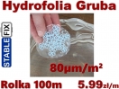 Hydrofolia (folia rozpuszczalna w wodzie) Grubsza 80μm, <br>Rolka 100mb x 100 cm