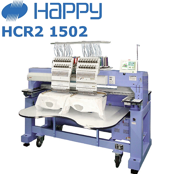 HAPPY HCR2 1502 Japońska Przemysłowa, 2-głow. maszyna do haftu