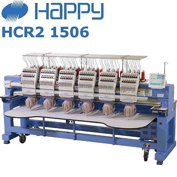 HAPPY HCR2 1506 Przemysłowa, 6-głowicowa hafciarka komputerowa redem z Japonii