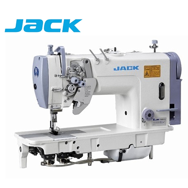 JACK JK-58450-003 Stębnówka 2-igłowa z podwójnym transportem, wyłączane igły + silnik energooszczędny !