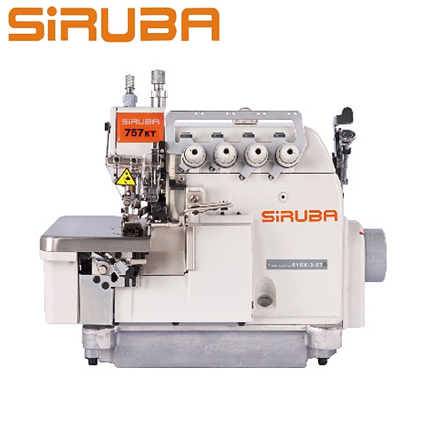 SIRUBA 757KT-516X3-56 Overlock 5 nitkowy, podwójny transport + silnik energooszczędny, do ciężkiego szycia