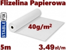 Flizelina Papierowa Do Haftowania StableFIX<br> Standardowa 40g/m2. <br>PAKIET 5m x 100cm szer.
