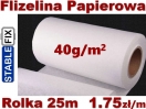 Flizelina Papierowa Do Haftowania StableFIX<br> Standardowa 40g/m2. <br>Rolka 25m x 50cm szer.