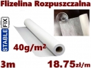 Flizelina Rozpuszczalna w wodzie Hafciarska. <br>Metraż 3mb x 45 cm